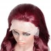 Burgundy Color #99j Human Hair Body Wave 13X4 Lace Front Wigs