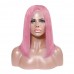Colorful Short BOB Straight Lace Closure Wig