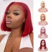 Colorful Short BOB Straight Lace Closure Wig