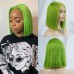 Green/Purple Color Straight BOB Lace Closure Wig