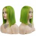 Green/Purple Color Straight BOB Lace Closure Wig