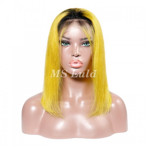 Clearance Sale Colored Straight BOB Lace Front Wig | Human Hair Wig | Lace Front