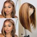 13x4 Straight Hair Colored BOB Lace Front Wig