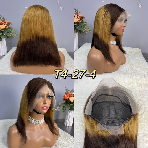 13x4 Straight Hair Colored BOB Lace Front Wig | Human Hair Wig | Lace Front