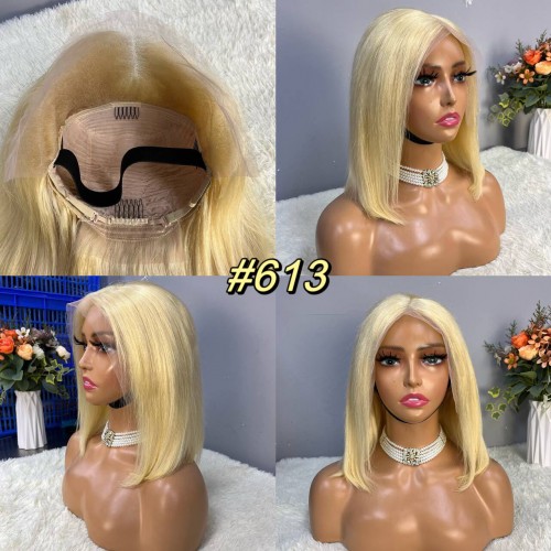 13x4 Straight Hair Colored BOB Lace Front Wig | Human Hair Wig | Lace Front