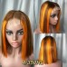 2x6 Colored Straight BOB Lace Closure Virgin Human Hair Wig