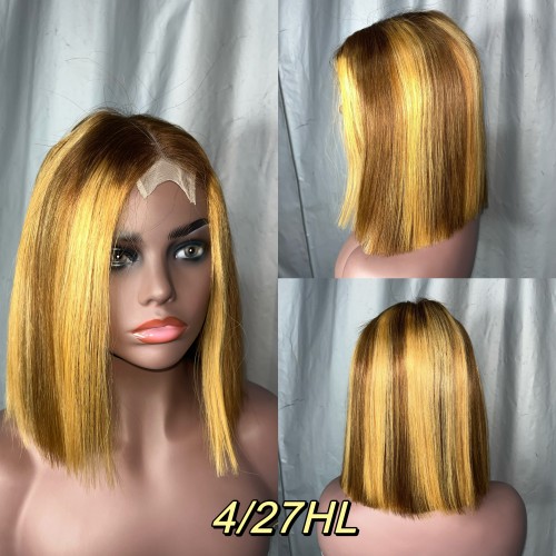 Bob Wig | 2x6 Bob Wigs | Colored Bob Wig - Ms Lula Hair display picture 1