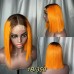 2x6 Colored Straight BOB Lace Closure Wig Double Drawn Virgin Human Hair Wig
