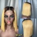 2x6 Colored Straight BOB Lace Closure Virgin Human Hair Wig