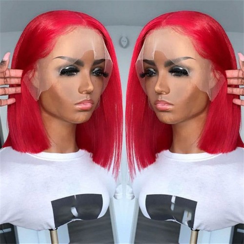 13x6 Straight Hair Colored BOB Lace Front Wig | Human Hair Wig | Lace Front