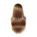 #4/#6 Straight Transparent Lace 13x4 Full Frontal Human Hair Wig