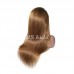 #4/#6 Straight Transparent Lace 13x4 Full Frontal Human Hair Wig