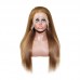 #4/#6 Straight Transparent Lace 13x4 Full Frontal Human Hair Wig