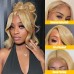 #27 Honey Blonde Body Wave Transparent Lace 13x4 Full Frontal Human Hair Wig
