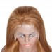 #8 Color Human Hair Straight Transparent Lace 13x4 Full Frontal Wig