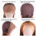 #8 Color Human Hair Straight Transparent Lace 13x4 Full Frontal Wig