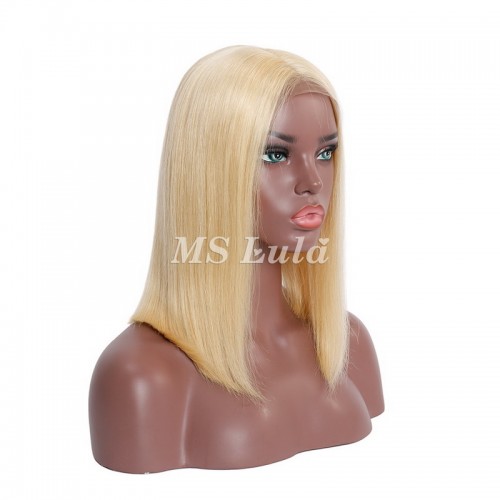 13x4 613 Blonde Color Straight BOB Lace Front Wig | Human Hair Wig | Lace Front