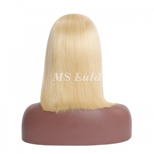 13x4 613 Blonde Color Straight BOB Lace Front Wig | Human Hair Wig | Lace Front