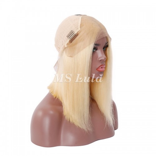 13x4 613 Blonde Color Straight BOB Lace Front Wig | Human Hair Wig | Lace Front