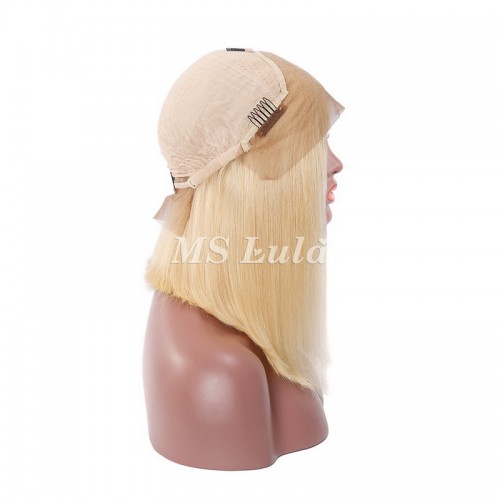 13x4 613 Blonde Color Straight BOB Lace Front Wig | Human Hair Wig | Lace Front