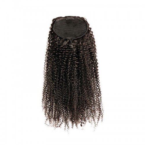 Kinky Curly Drawstring Ponytail 100% Virgin Remy Human Hair Extensions | Human Hair Wig | Lace Front