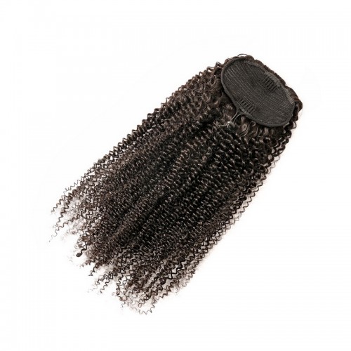 Kinky Curly Drawstring Ponytail 100% Virgin Remy Human Hair Extensions | Human Hair Wig | Lace Front