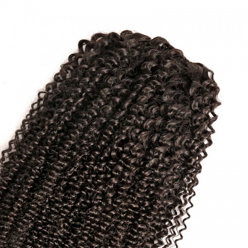 Kinky Curly Drawstring Ponytail 100% Virgin Remy Human Hair Extensions | Human Hair Wig | Lace Front