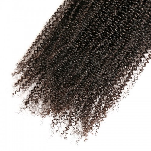 Kinky Curly Drawstring Ponytail 100% Virgin Remy Human Hair Extensions | Human Hair Wig | Lace Front