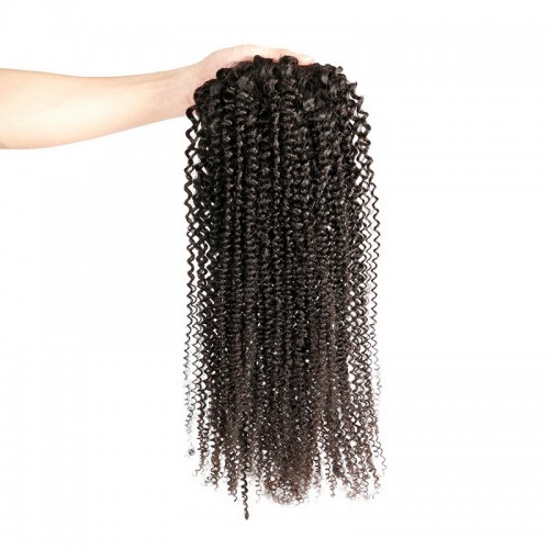 Kinky Curly Drawstring Ponytail 100% Virgin Remy Human Hair Extensions | Human Hair Wig | Lace Front