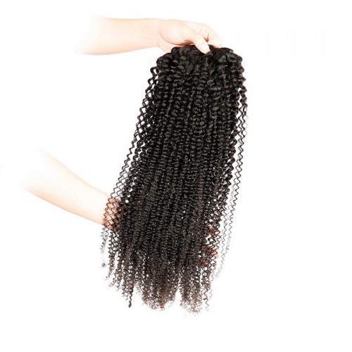 Kinky Curly Drawstring Ponytail 100% Virgin Remy Human Hair Extensions | Human Hair Wig | Lace Front