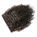 100% Virgin Remy Human Hair Clip In Hair Extensions Kinky Curly(7 Pcs/set)