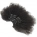 100% Virgin Remy Human Hair Clip In Hair Extensions  Afro Kinky Curly(7 Pcs/set)