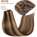 Straight Colored Clip In Hair Extensions(18Clips/8Pcs)