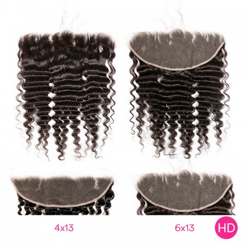 Virgin Hair Deep Wave 13x4 13x6 HD Lace Frontal | Human Hair Wig | Lace Front