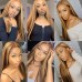 Piano Color Highlight #4/27 Human Hair 13x4 Lace Front Wig Silky Straight