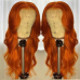 Orange Ginger Color Human Hair Body Wave Lace Front Wig