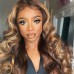 Body Wave Honey Blonde Highlight #4/27 Lace Front Wig