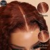 #33 Reddish Brown 13x4 Transparent Lace Front Deep Wave Season Vibe Wig