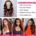 #33 Reddish Brown 13x4 Transparent Lace Front Body Wave Season Vibe Wig