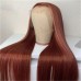 #33 Reddish Brown 13x4 Transparent Lace Front Straight Season Vibe Wig