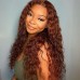 #33 Reddish Brown 13x4 Transparent Lace Front Water Wave Season Vibe Wig