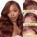 #33 Reddish Brown 13x4 Transparent Lace Front Body Wave Season Vibe Wig