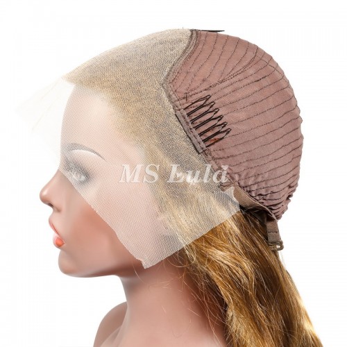Body Wave Honey Blonde Highlight #4/27 Lace Front Wig | Human Hair Wig | Lace Front