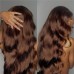 #4 Chocolate Brown 13x4 Transparent Lace Front Wig