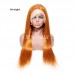 Orange Ginger Color 13x4 Lace Front Wig