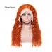 Orange Ginger Color 13x4 Lace Front Wig