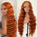 Orange Ginger Color 13x4 Lace Front Wig