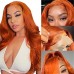 Orange Ginger Color 13x4 Lace Front Wig