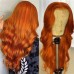 Orange Ginger Color 13x4 Lace Front Wig