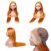 Orange Ginger Color 13x4 Lace Front Wig